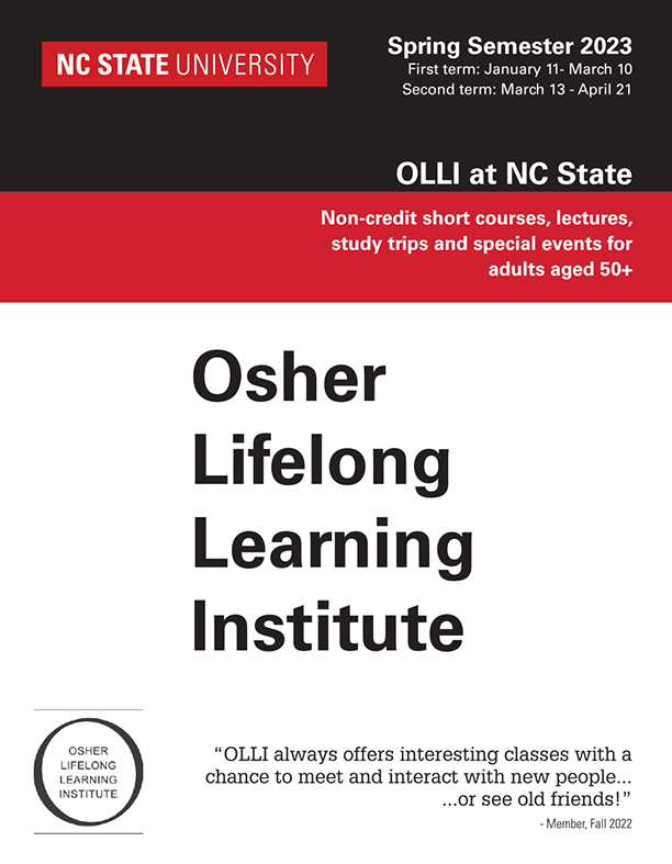 OLLI Catalog PDF (Full Course Descriptions by Term and Day of the Week)